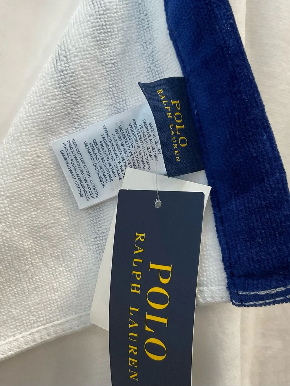 Polo Ralph Lauren YELLOW RAINCOAT BEAR 35” x 66” Cotton Velour Terry Beach Towel